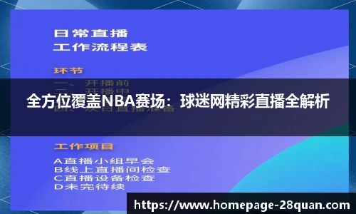 全方位覆盖NBA赛场：球迷网精彩直播全解析